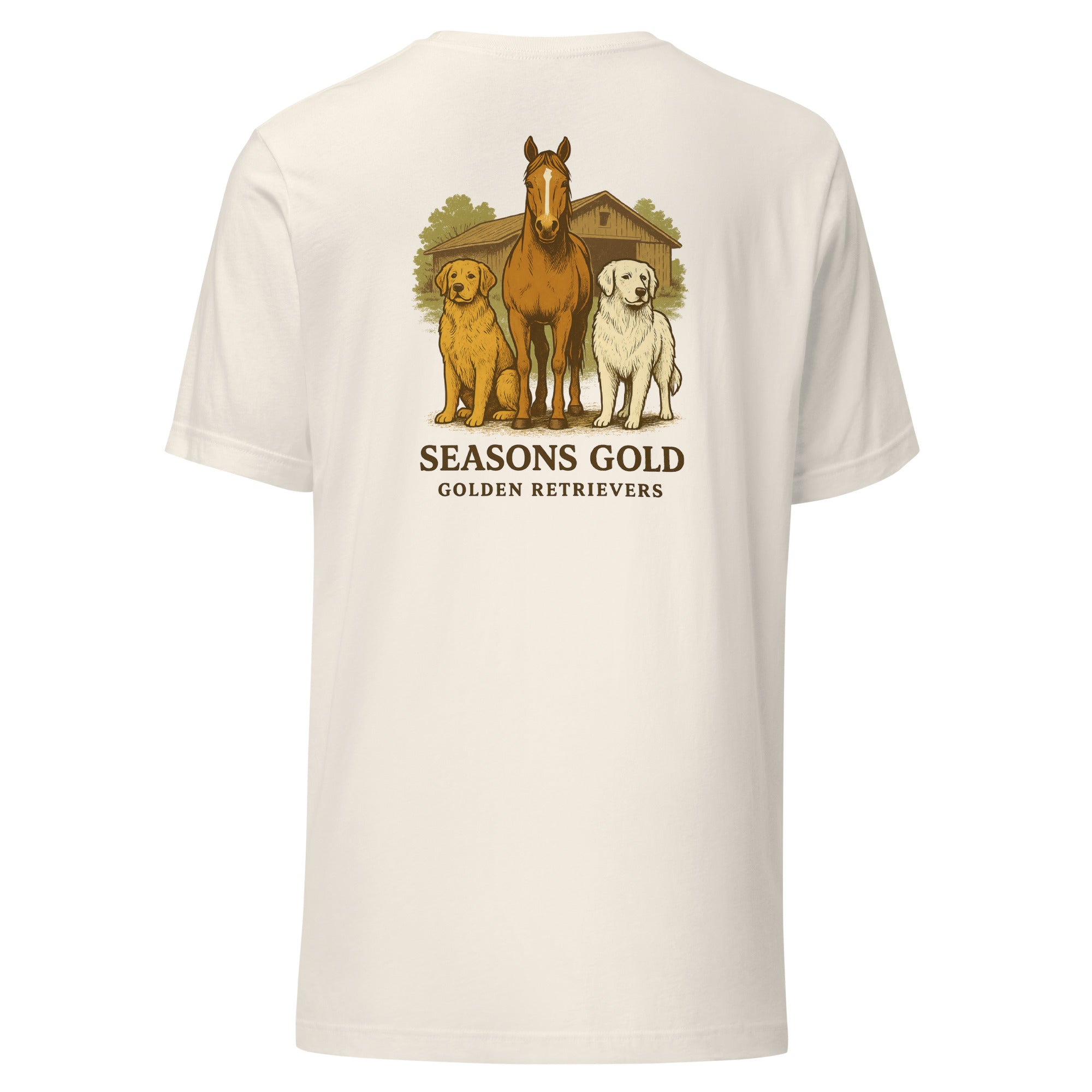 Seasons Gold Barn Companions Unisex t-shirt
