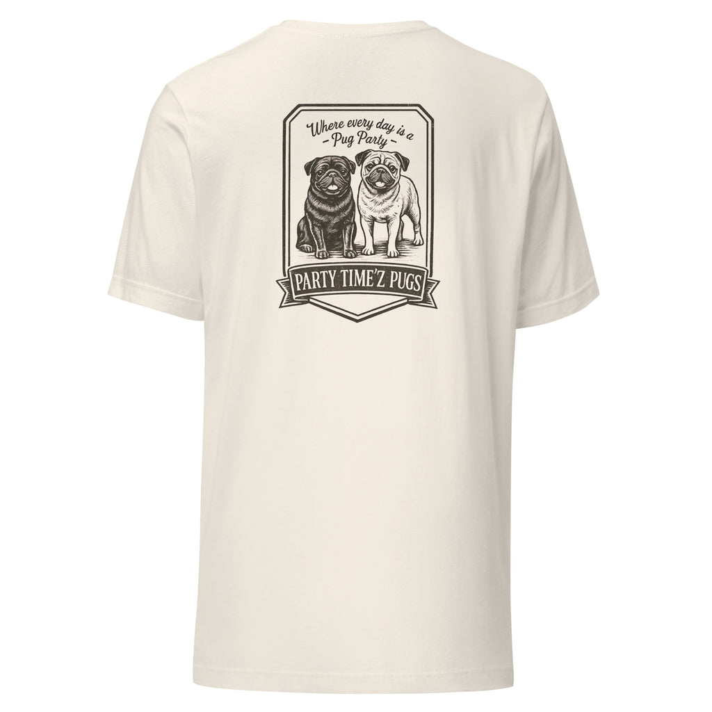 Party Time'Z Pugs Unisex t-shirt
