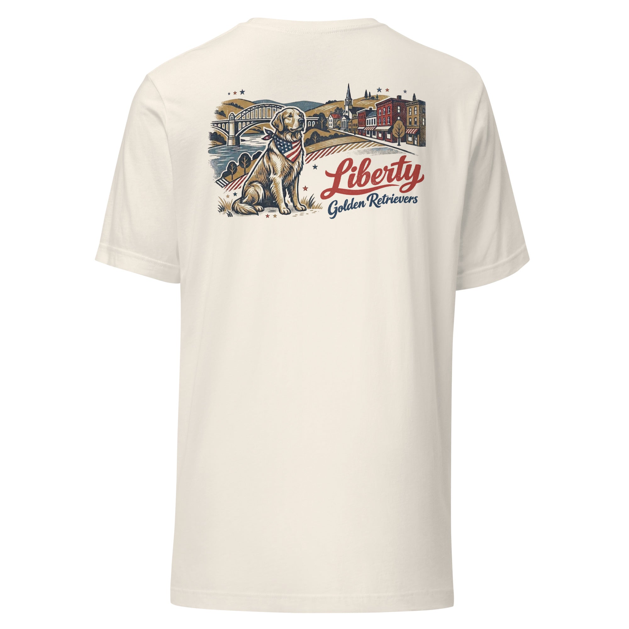 Liberty Golden Retrievers II Unisex Tee