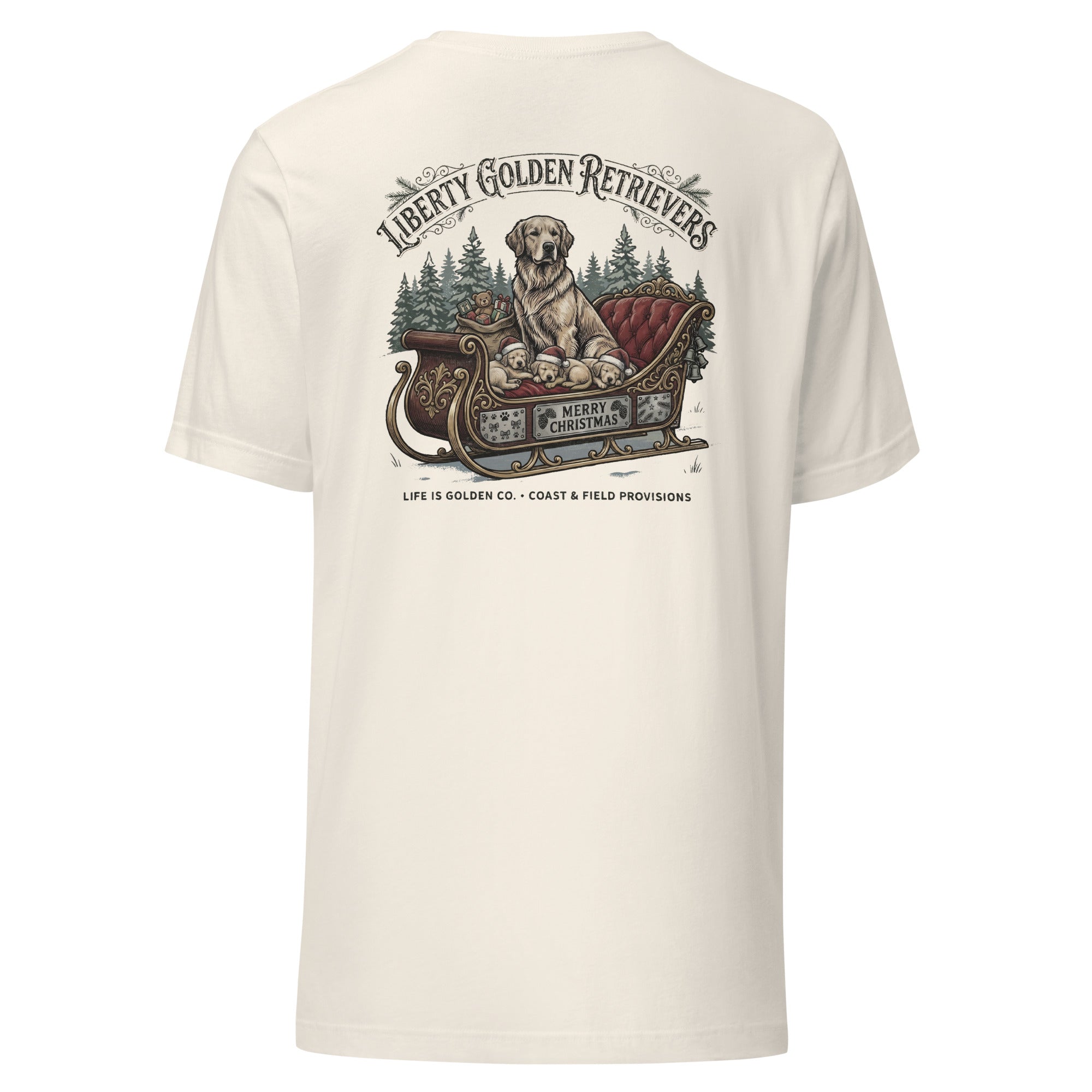 Liberty Goldens Christmas Unisex Tee