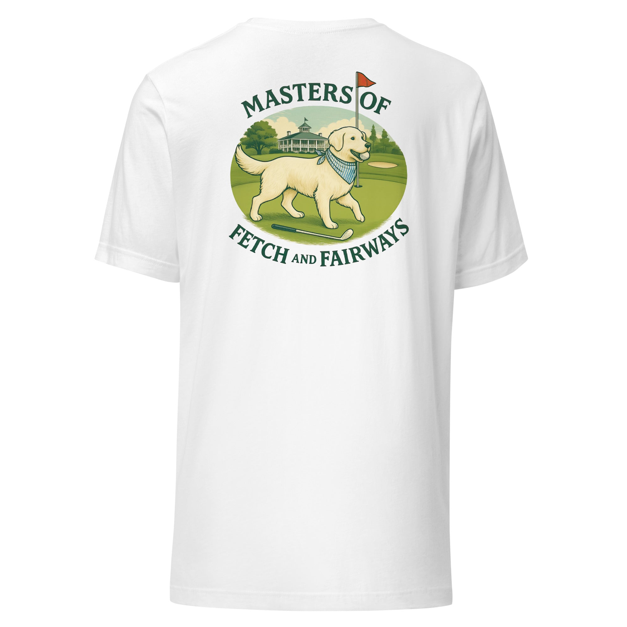 Masters of Fetch and Fairways Unisex tee