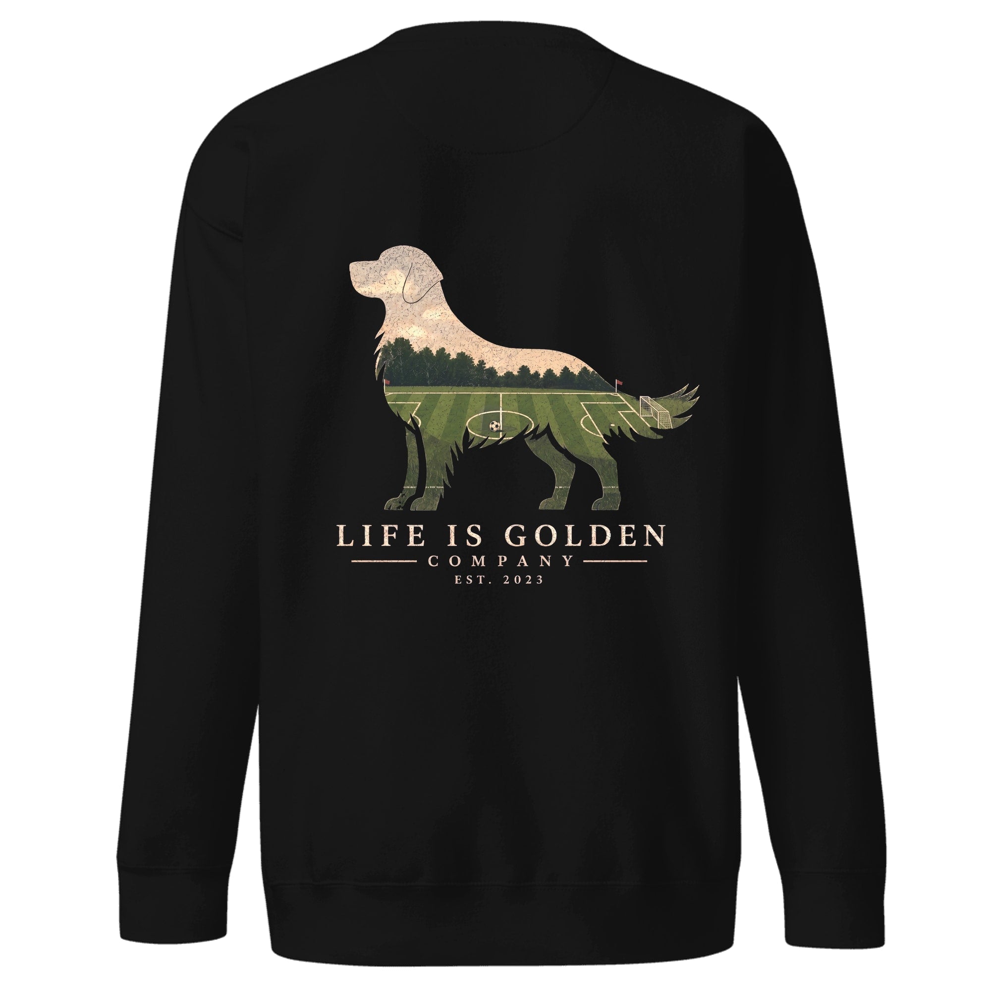 The Match Day Golden Crewneck — Vintage Black