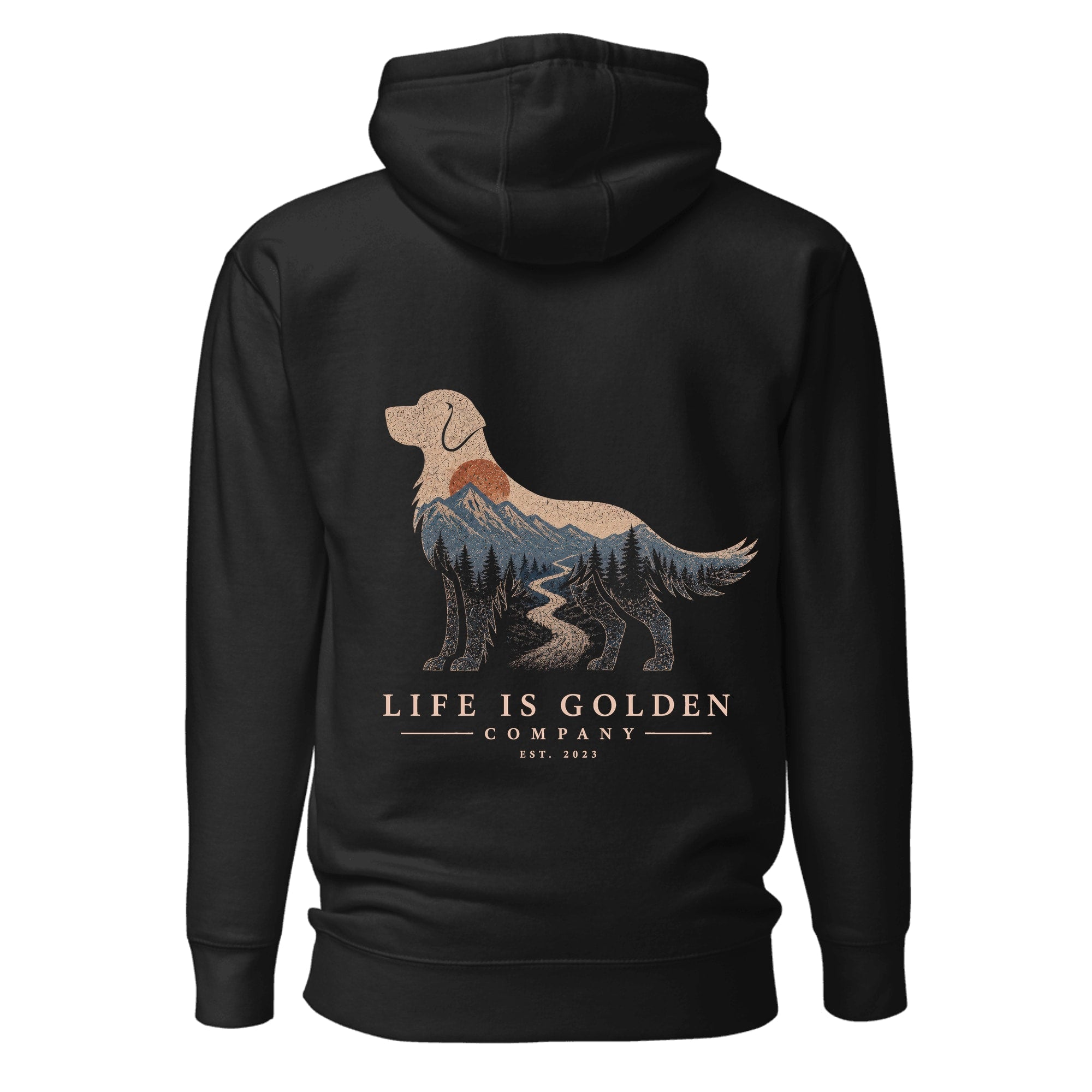 The High Country Golden Hoodie — Vintage Black