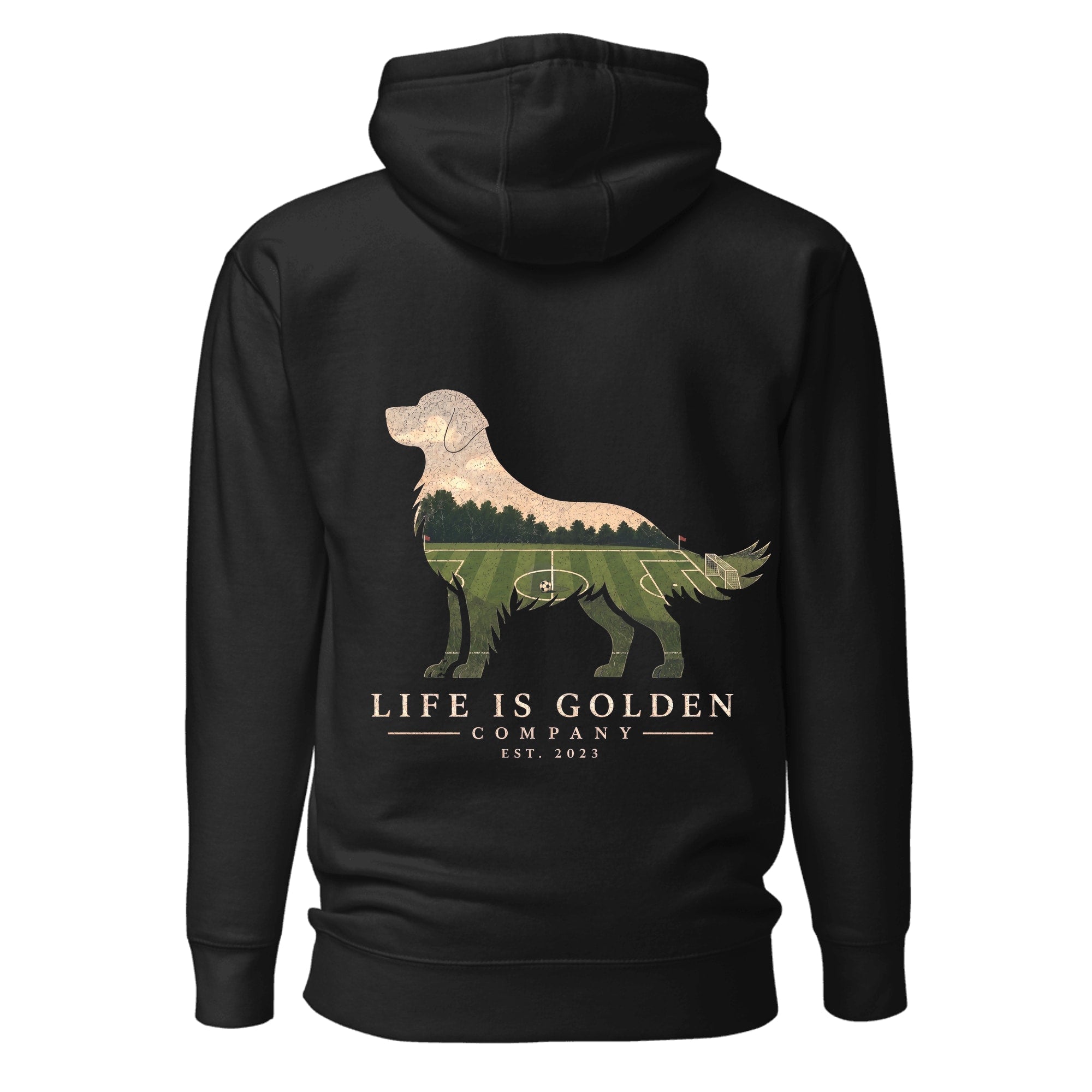 The Match Day Golden Hoodie — Vintage Black