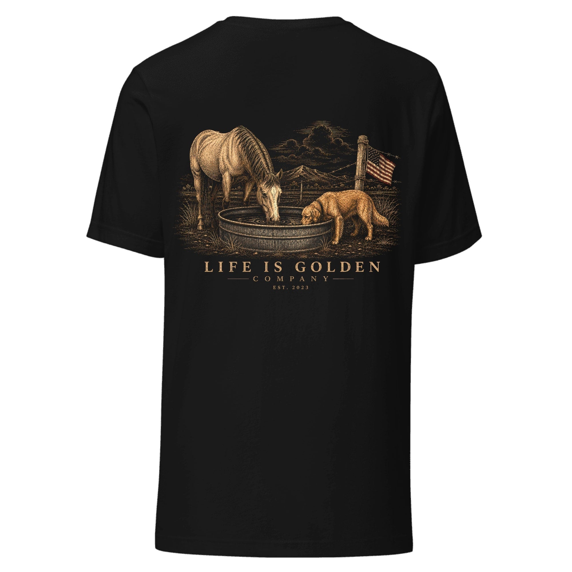 The Watering Hole Tee — Vintage Black