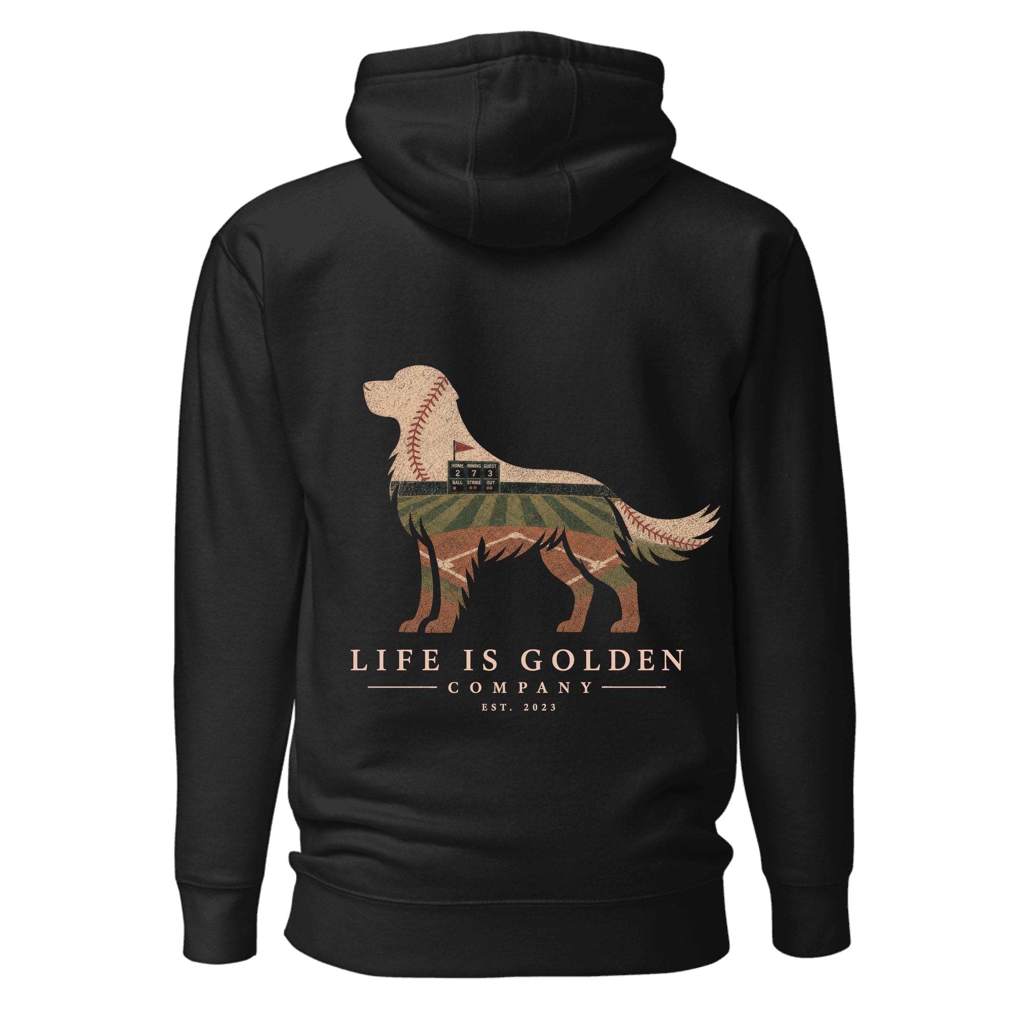The Home Team Golden Hoodie — Vintage Black
