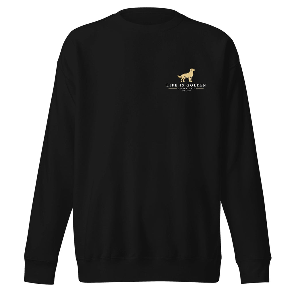 The Trailhead Tailgate Crewneck — Vintage Black (front)