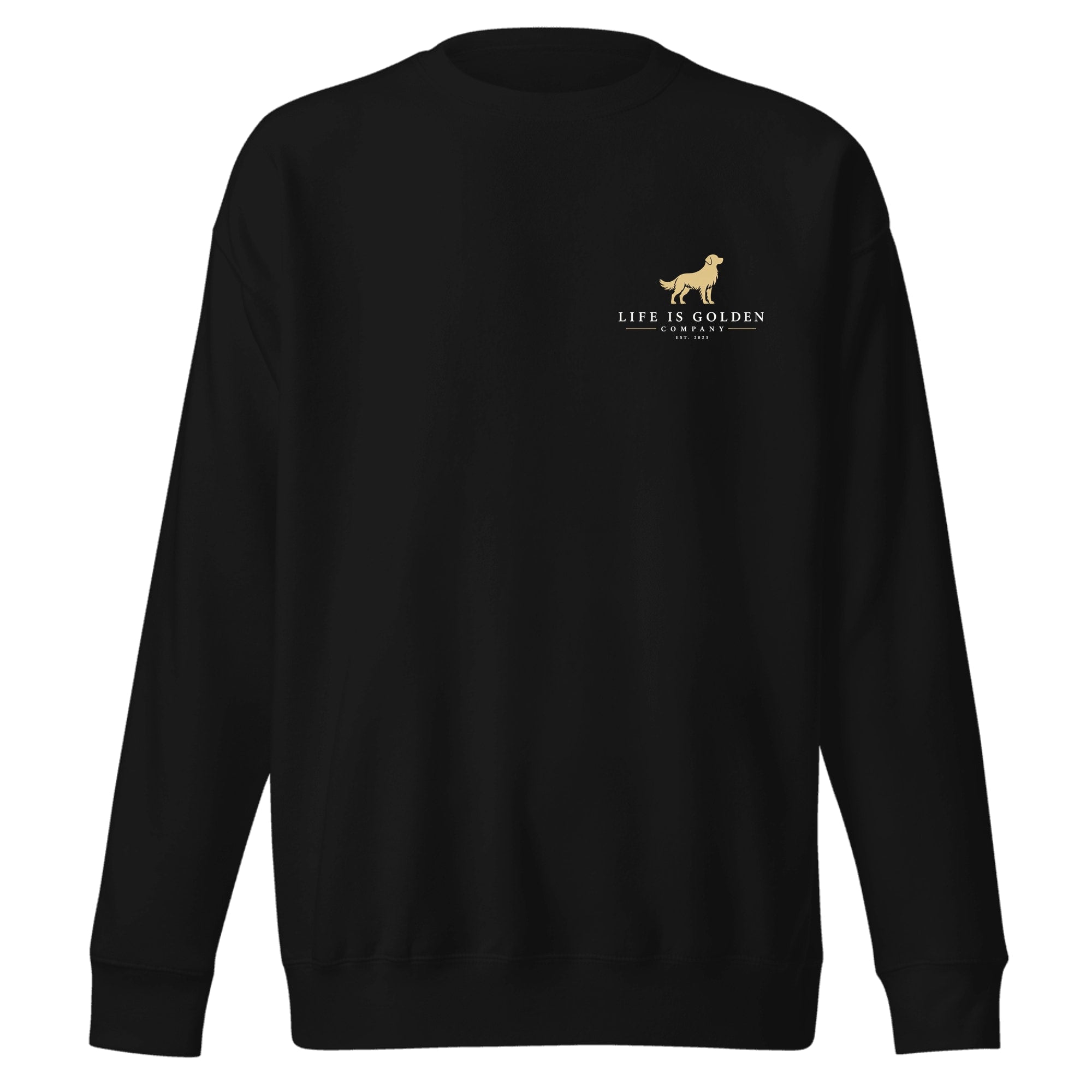 The Trailhead Tailgate Crewneck — Vintage Black (front)