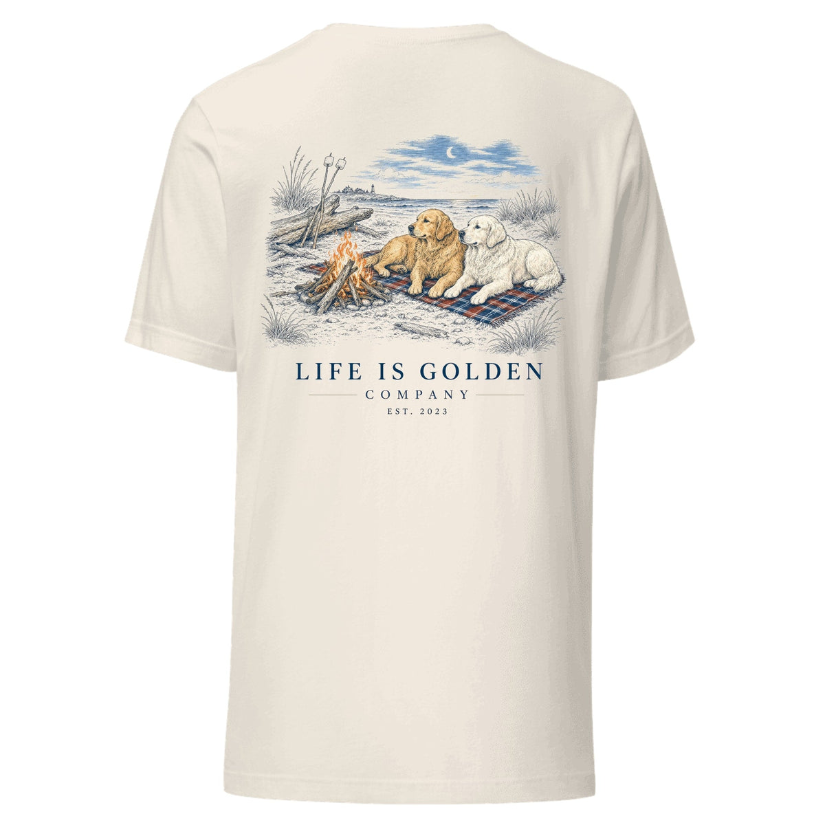The Last Bonfire Tee — Vintage White