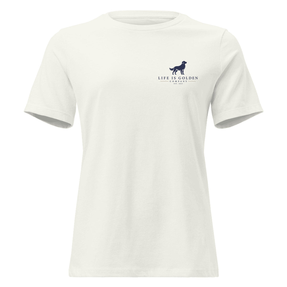 Singles Line Women's Relaxed Tee — Vintage White (front)