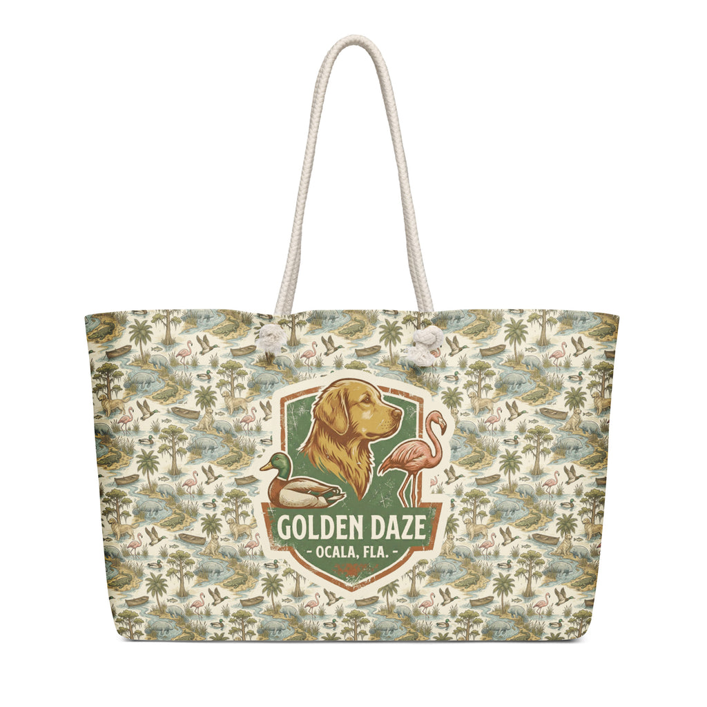 Golden Daze Emblem II Oversized Weekender Bag