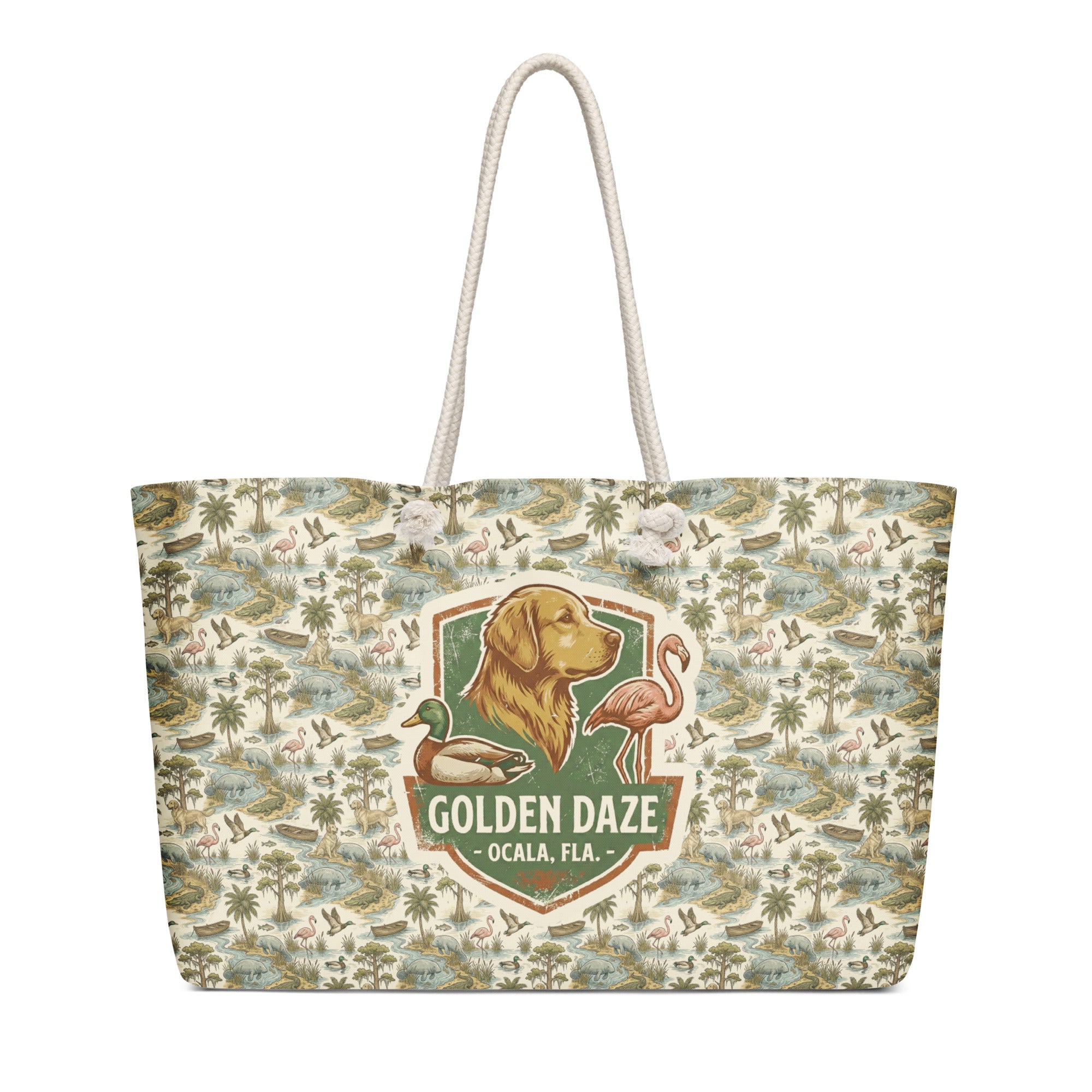 Golden Daze Emblem II Oversized Weekender Bag