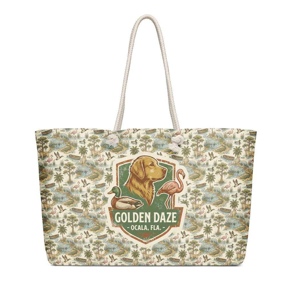 Golden Daze Emblem II Oversized Weekender Bag