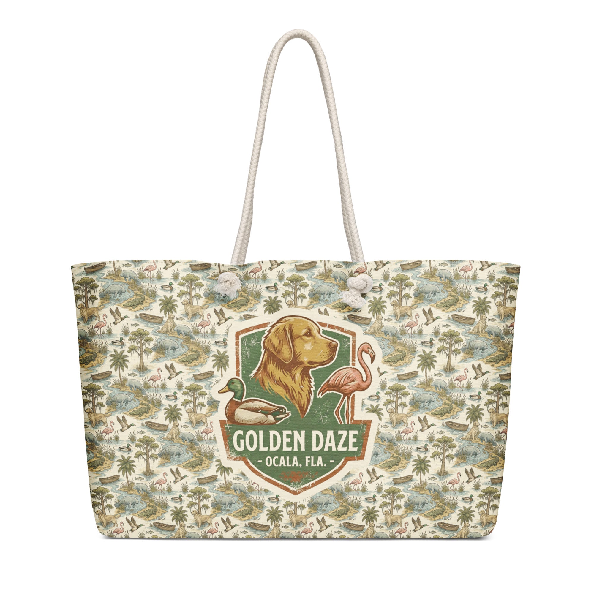 Golden Daze Emblem II Oversized Weekender Bag
