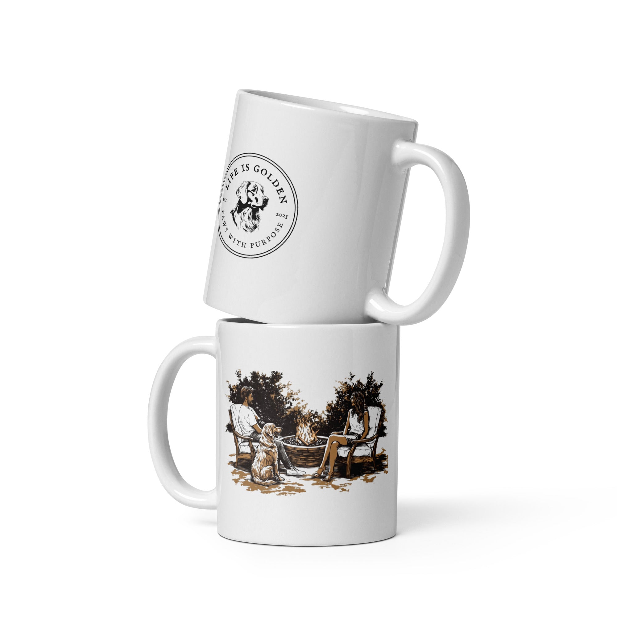 Golden Firepit Mug