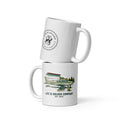 White glossy mug