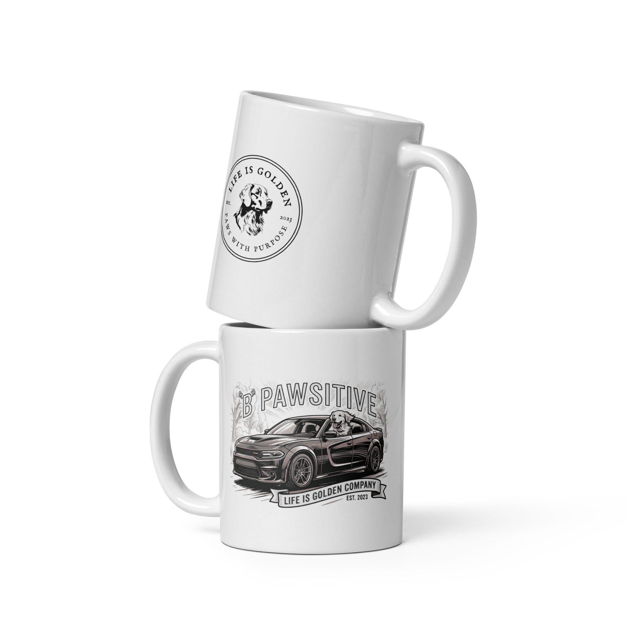 B Pawsitive mug