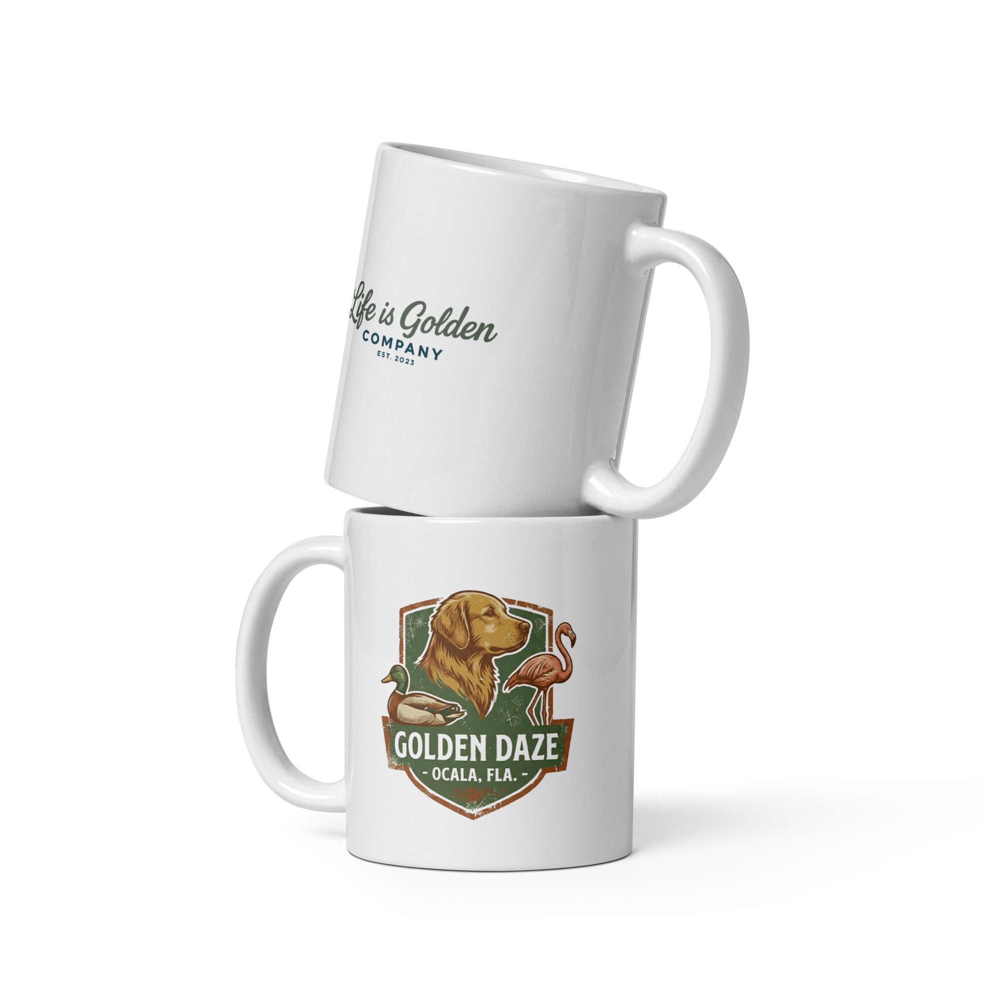 Golden Daze Emblem II Ceramic Mug