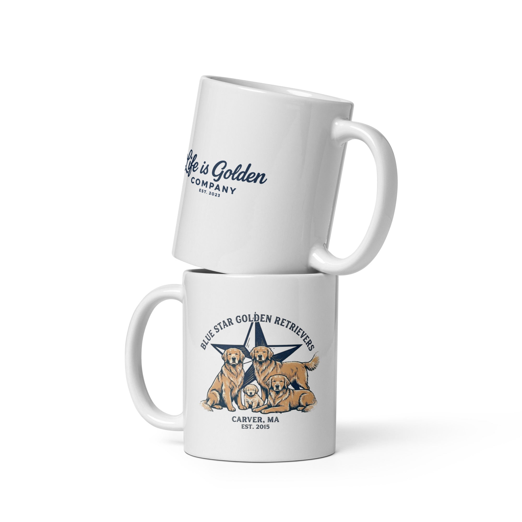 Blue Star Ceramic Mug