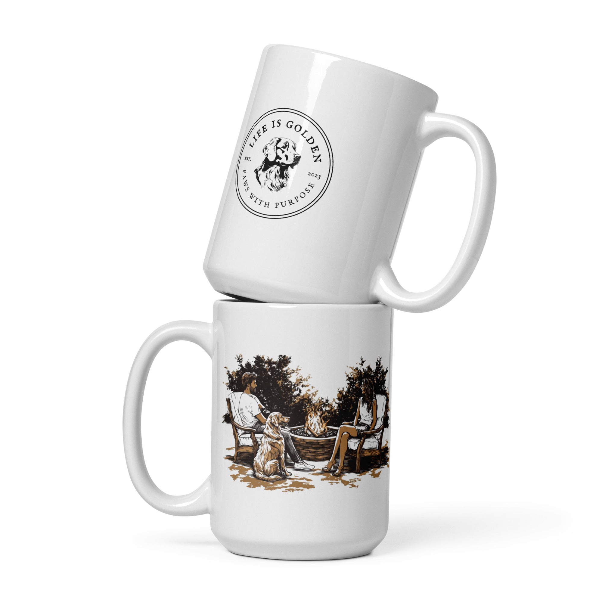 Golden Firepit Mug