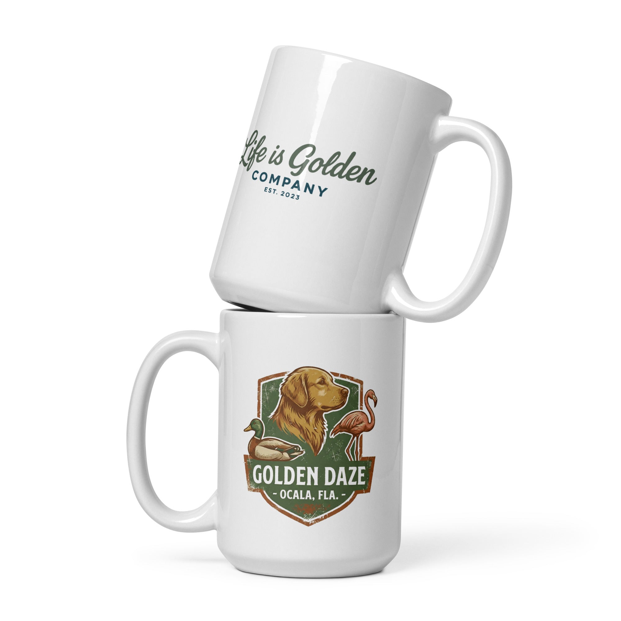 Golden Daze Emblem II Ceramic Mug