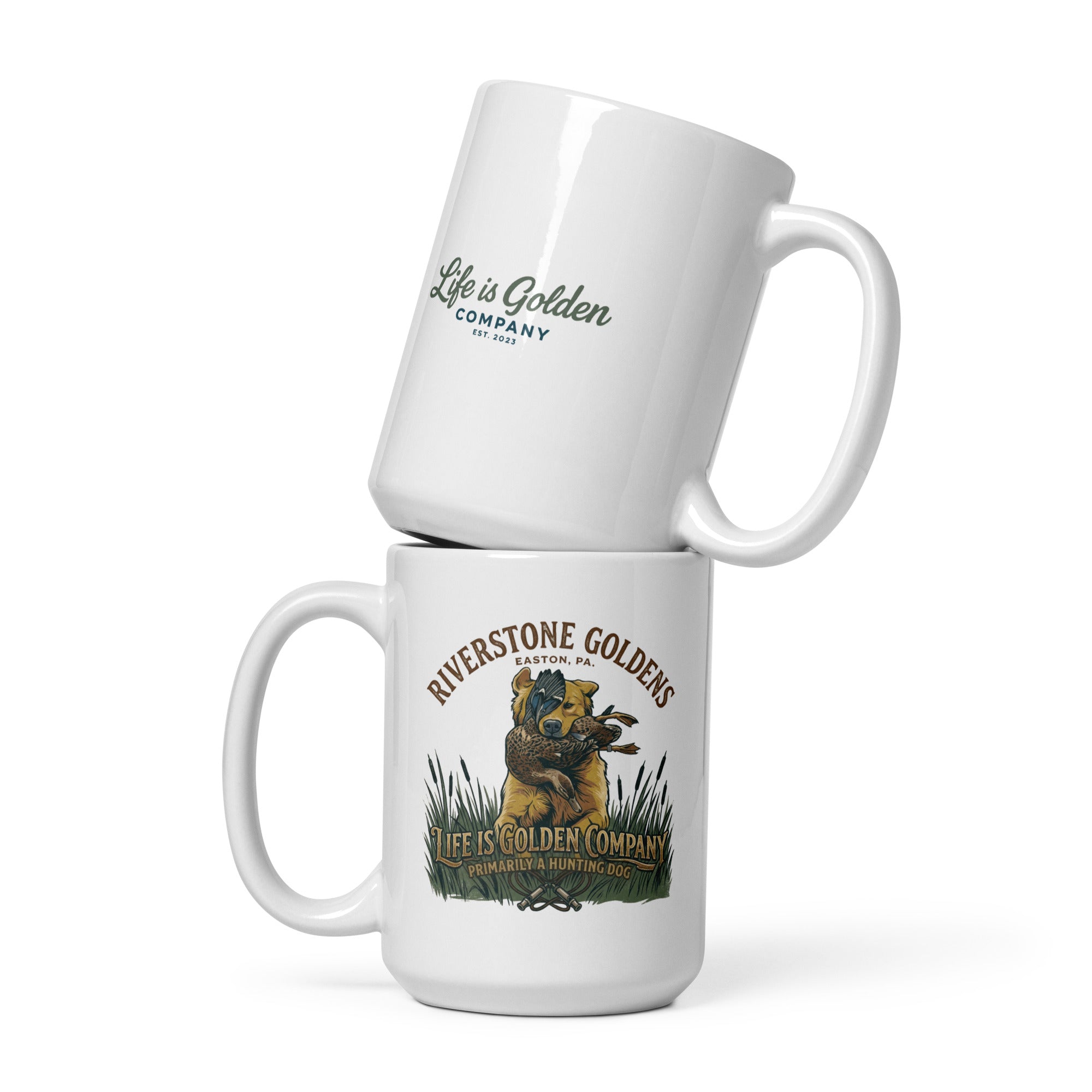 Riverstone Goldens Hunting Ceramic mug