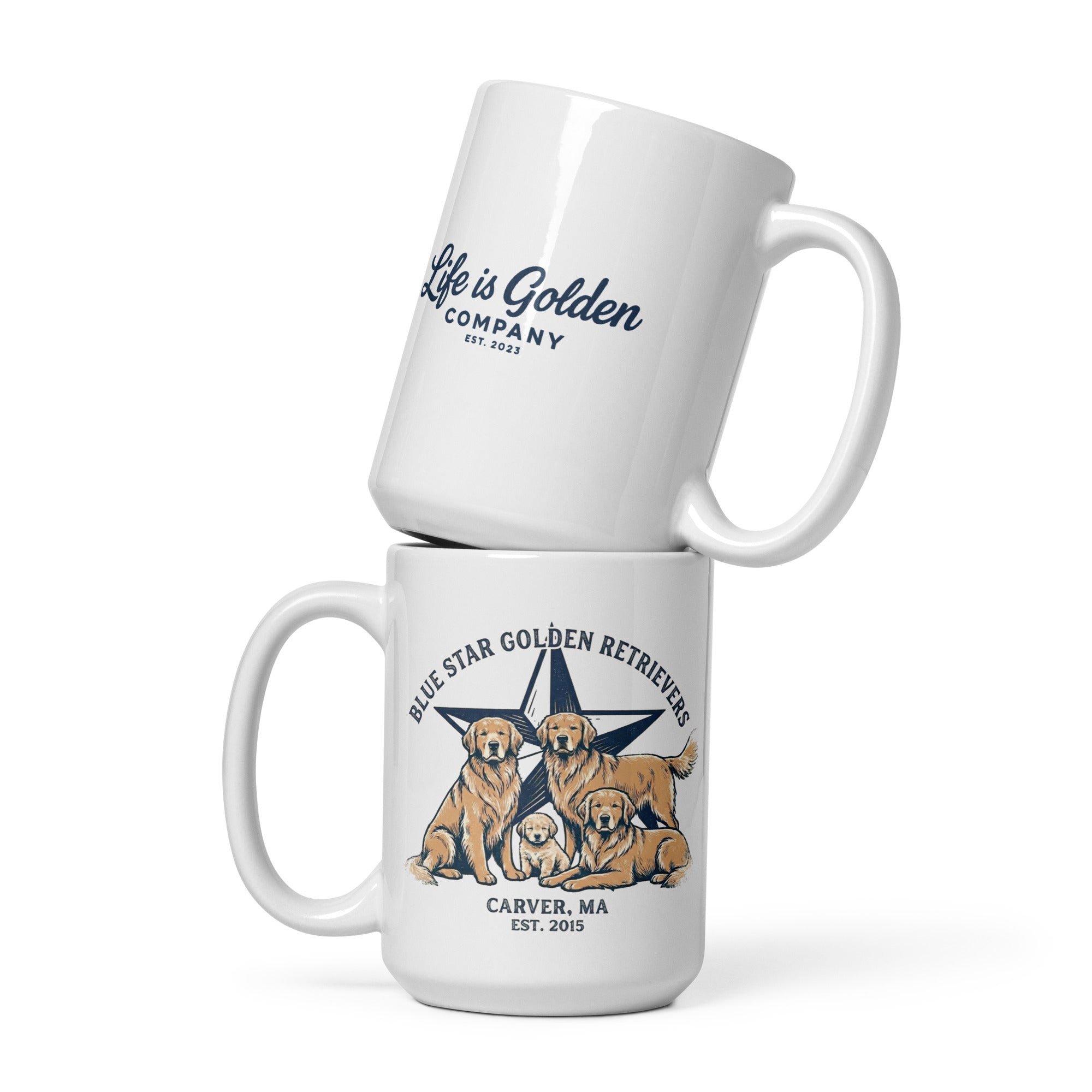 Blue Star Ceramic Mug