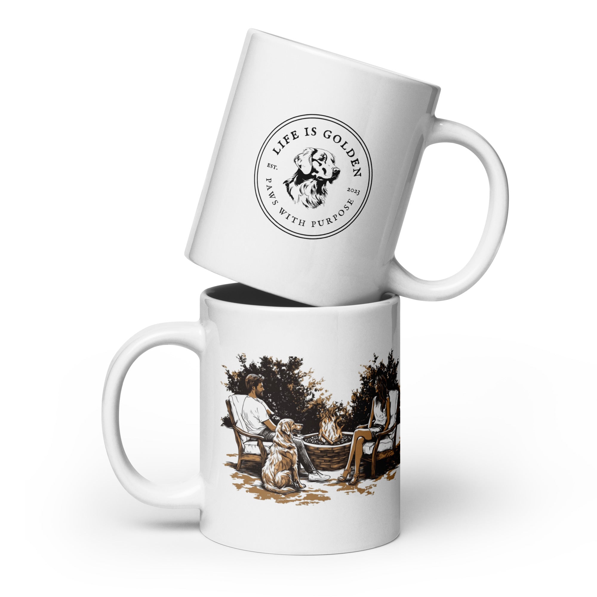 Golden Firepit Mug