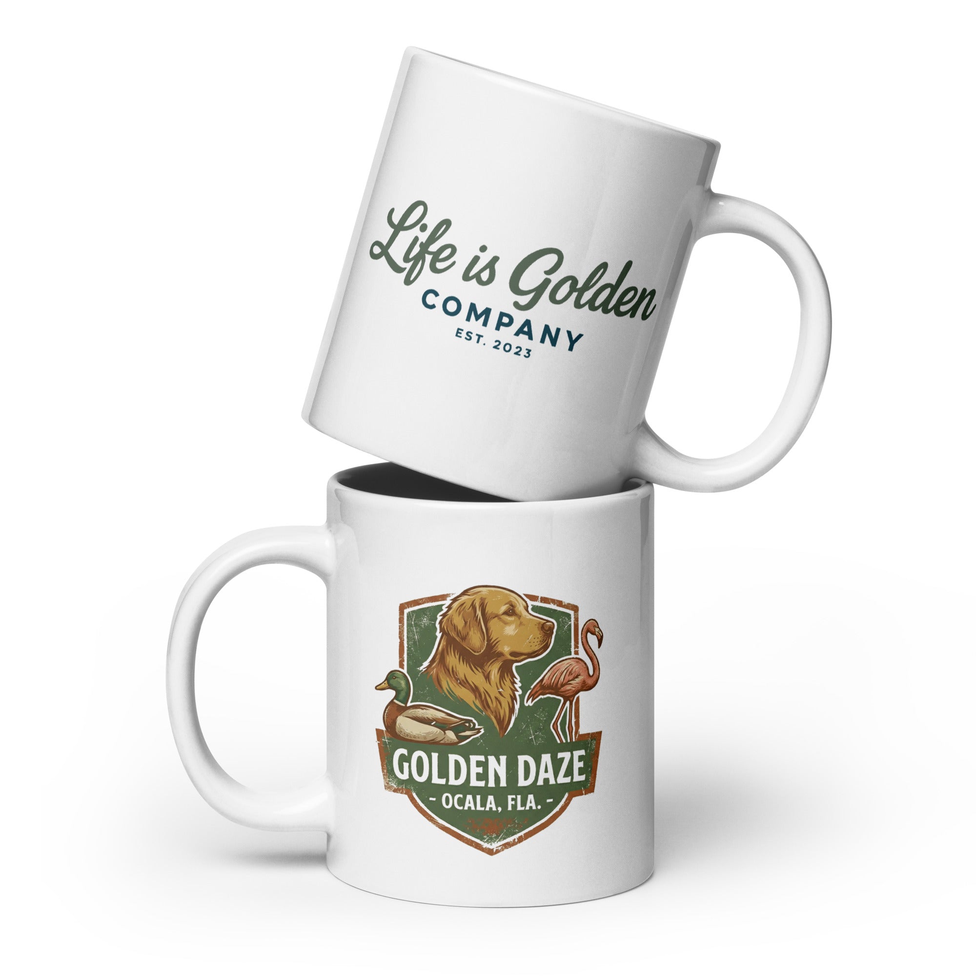 Golden Daze Emblem II Ceramic Mug