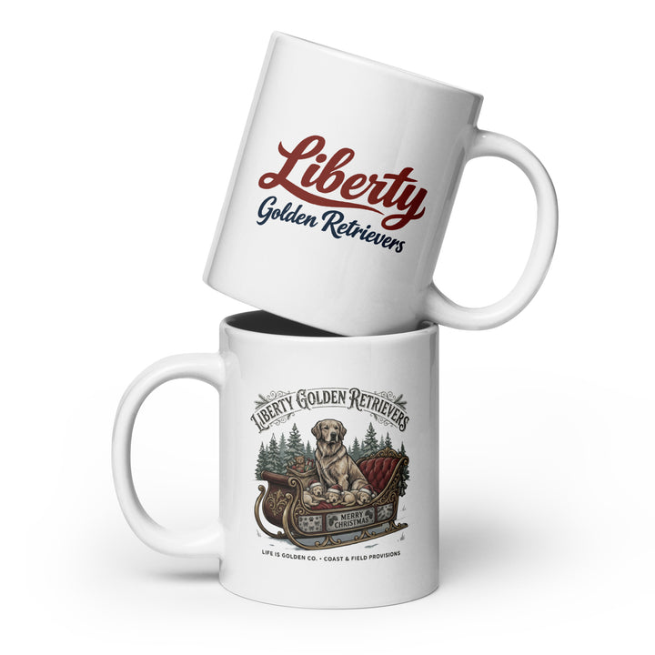 Liberty Goldens Christmas Ceramic Mug