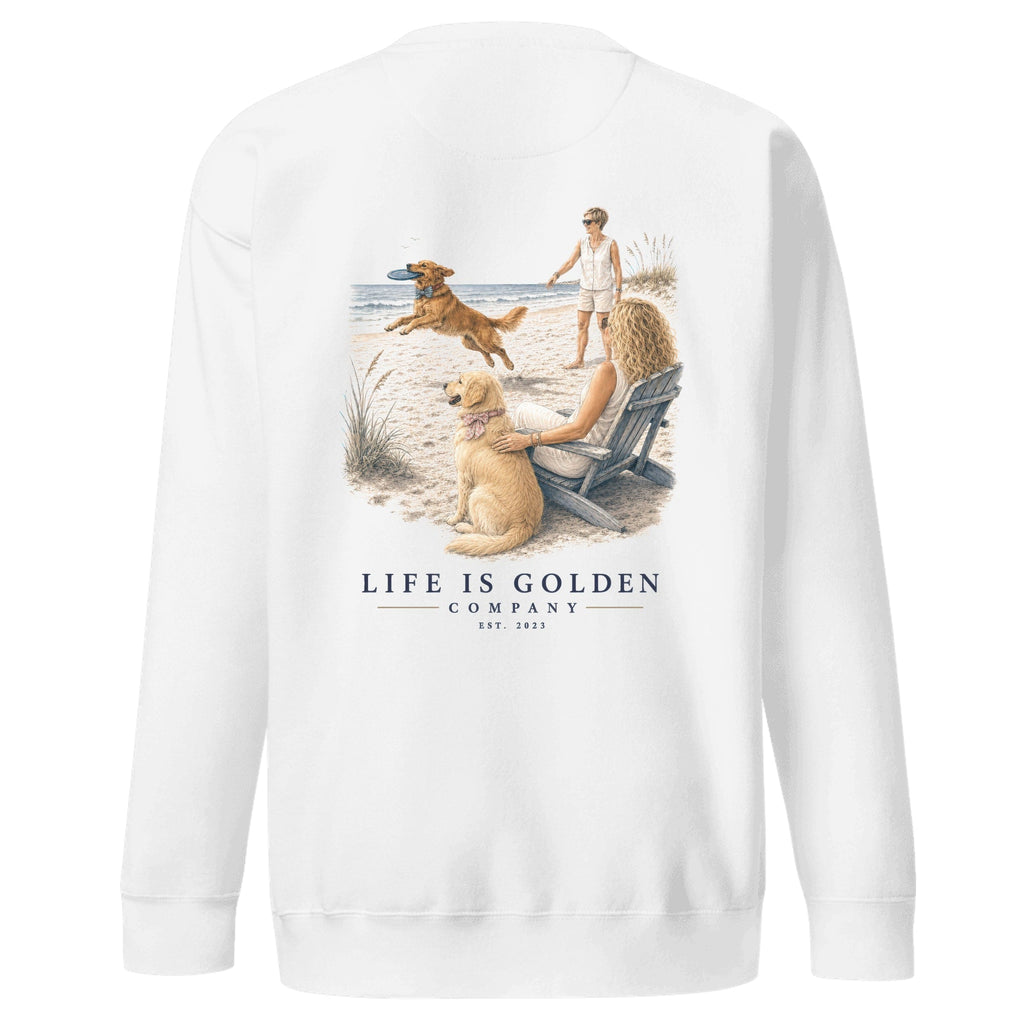 Custom #14296 Crewneck — White