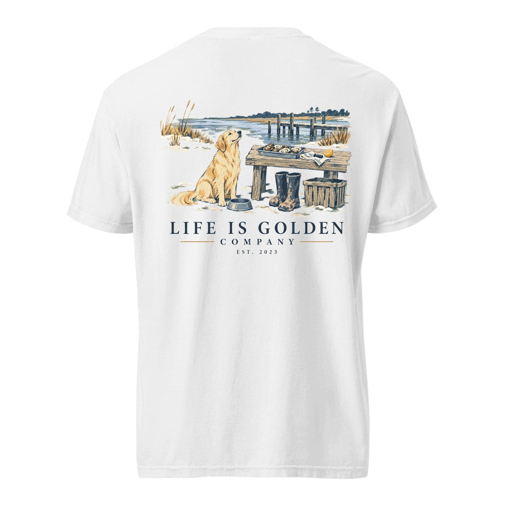 Oyster Shed Lunch Heavyweight Tee — White