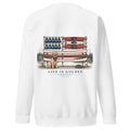 The Boathouse Flag Crewneck — White