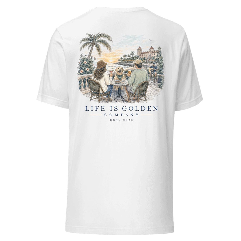 The Sunset Happy Hour Tee — White