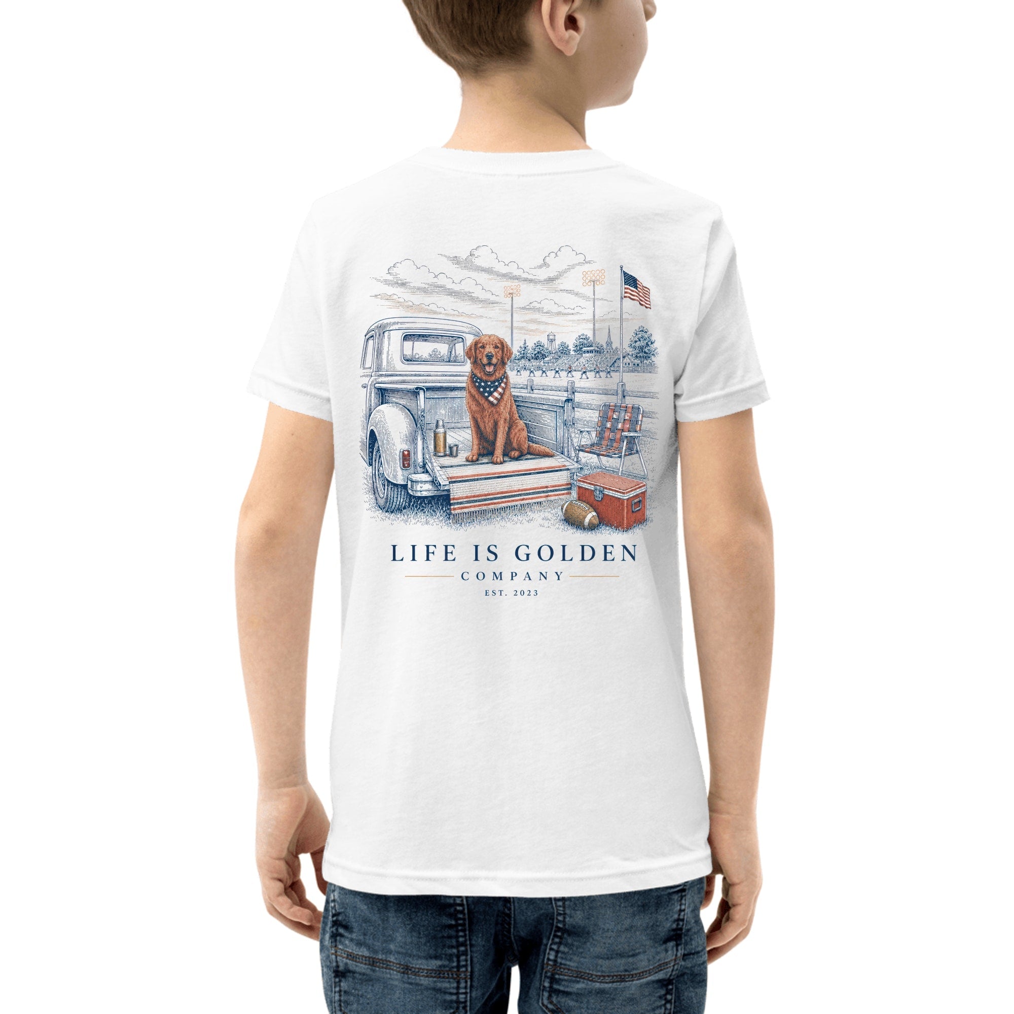 The Tailgate Kickoff Youth Tee — White