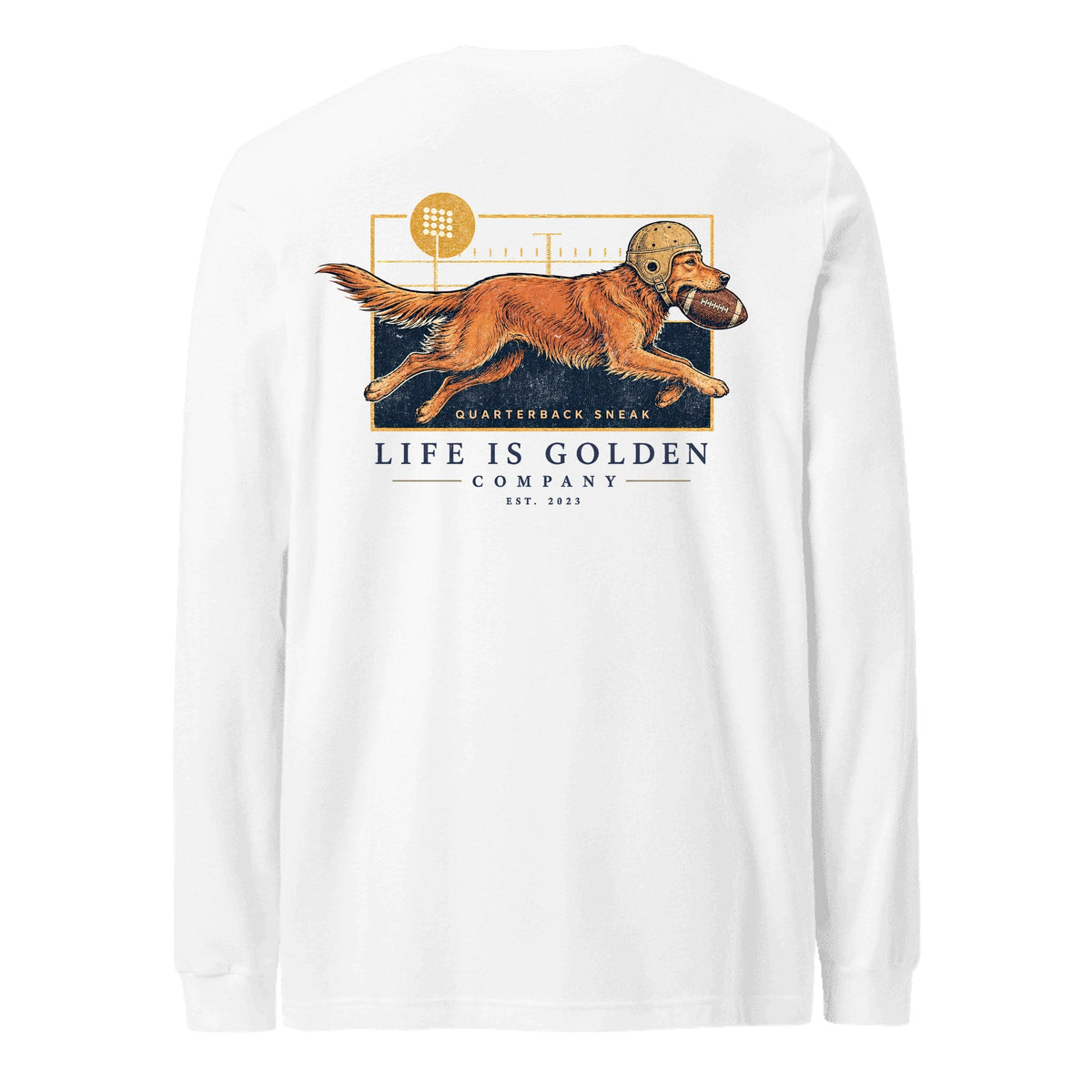 The Goal Line Long-Sleeve — White