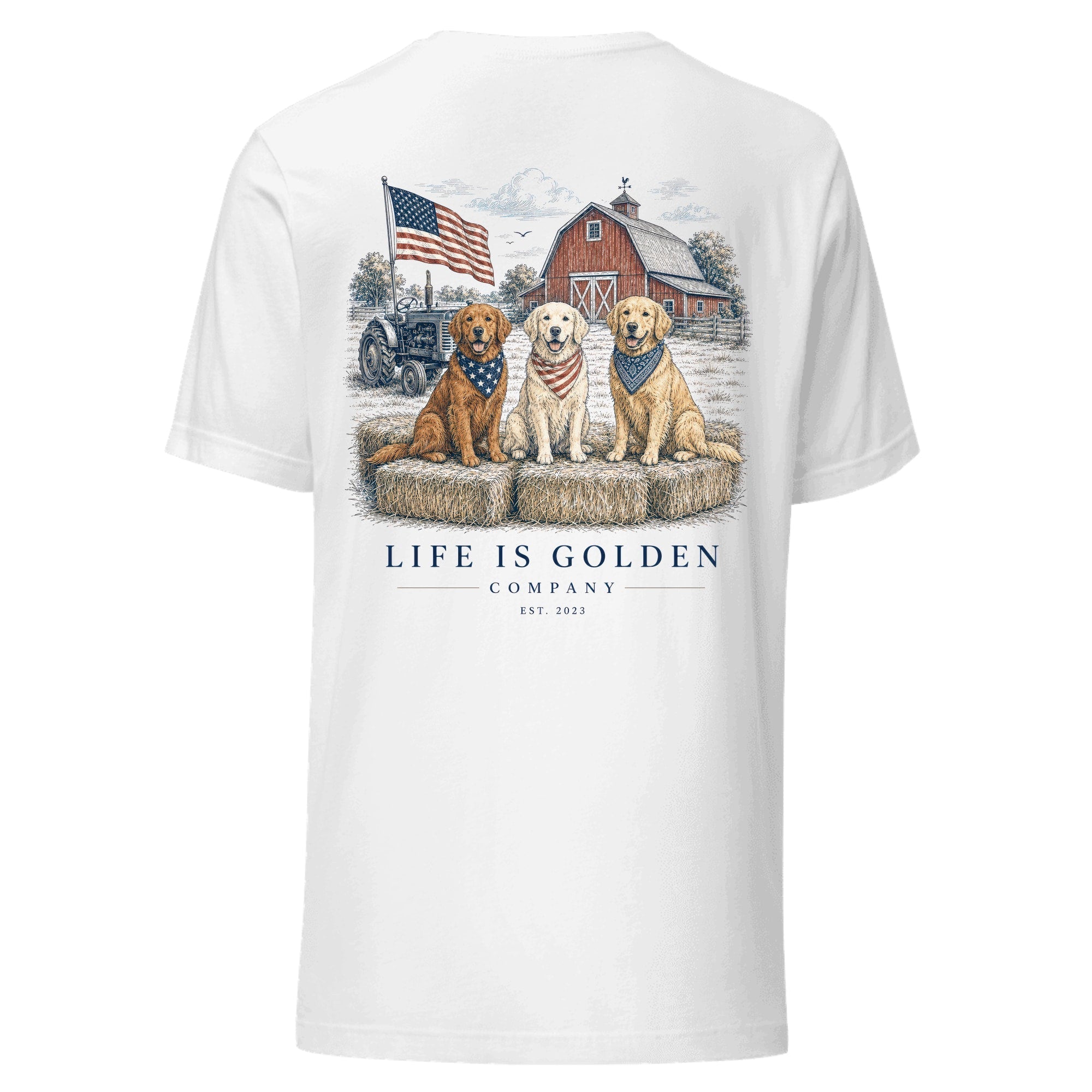 The Heartland Trio Tee — White