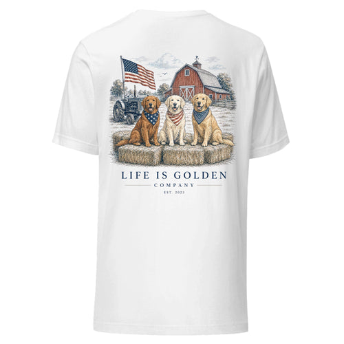 The Heartland Trio Tee — White