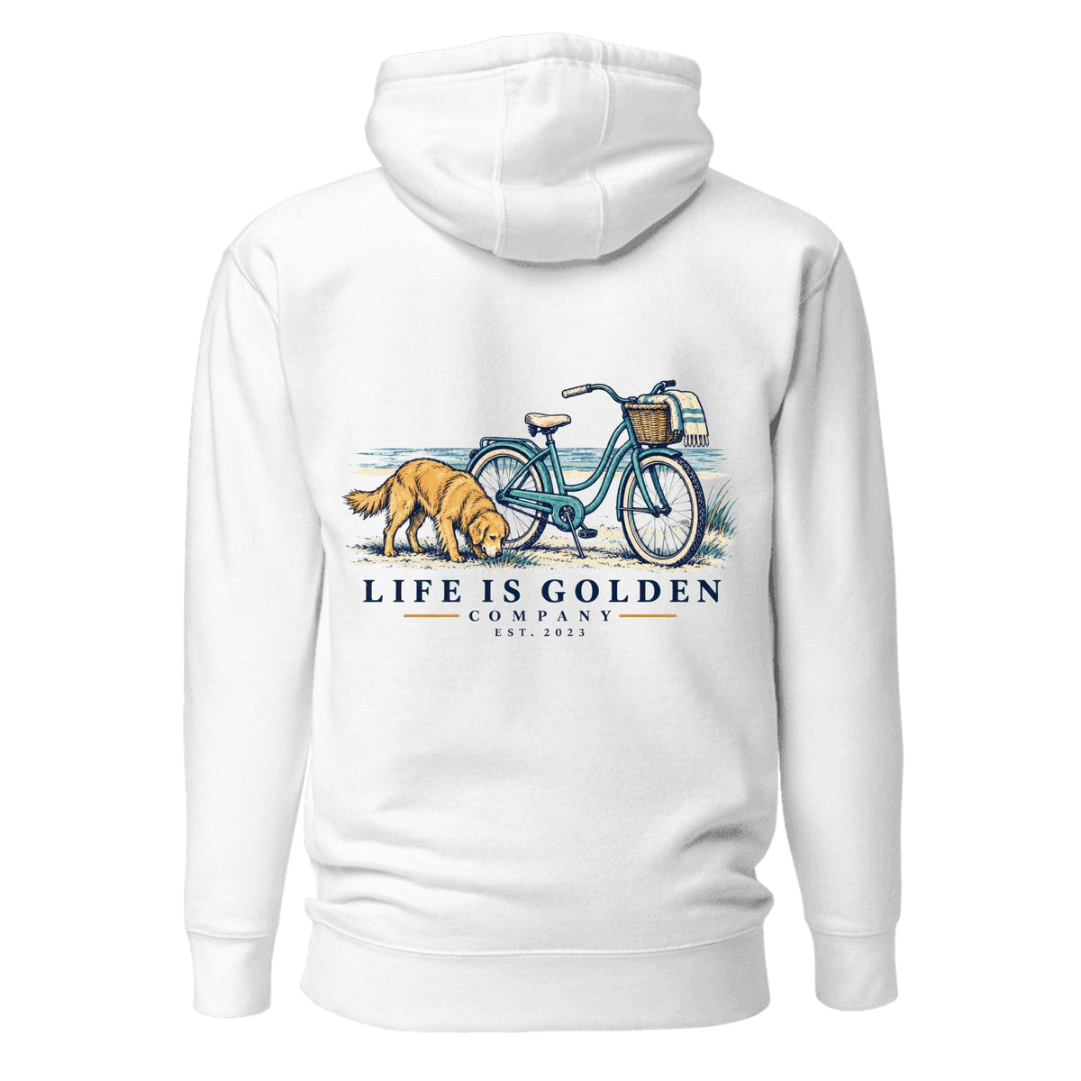 Beach Cruiser Hoodie — White