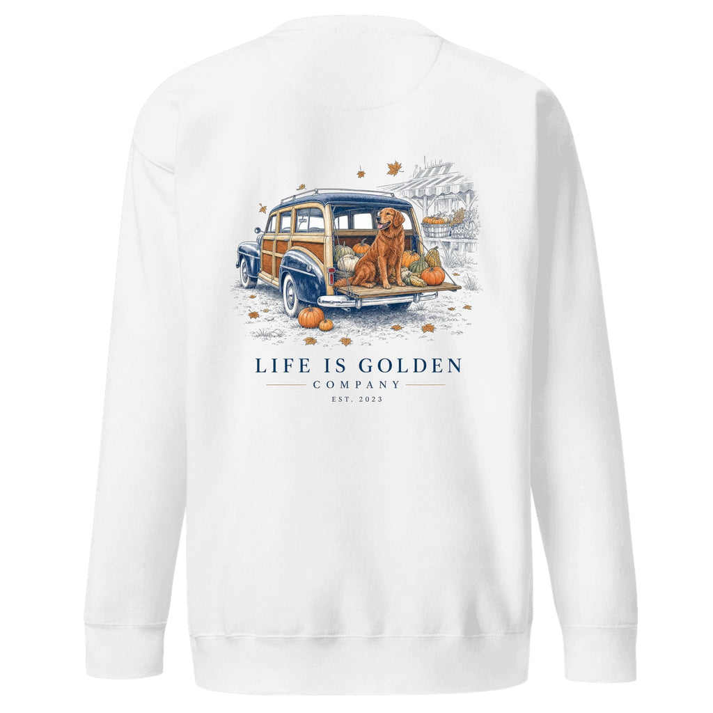 The Woody Crewneck — White