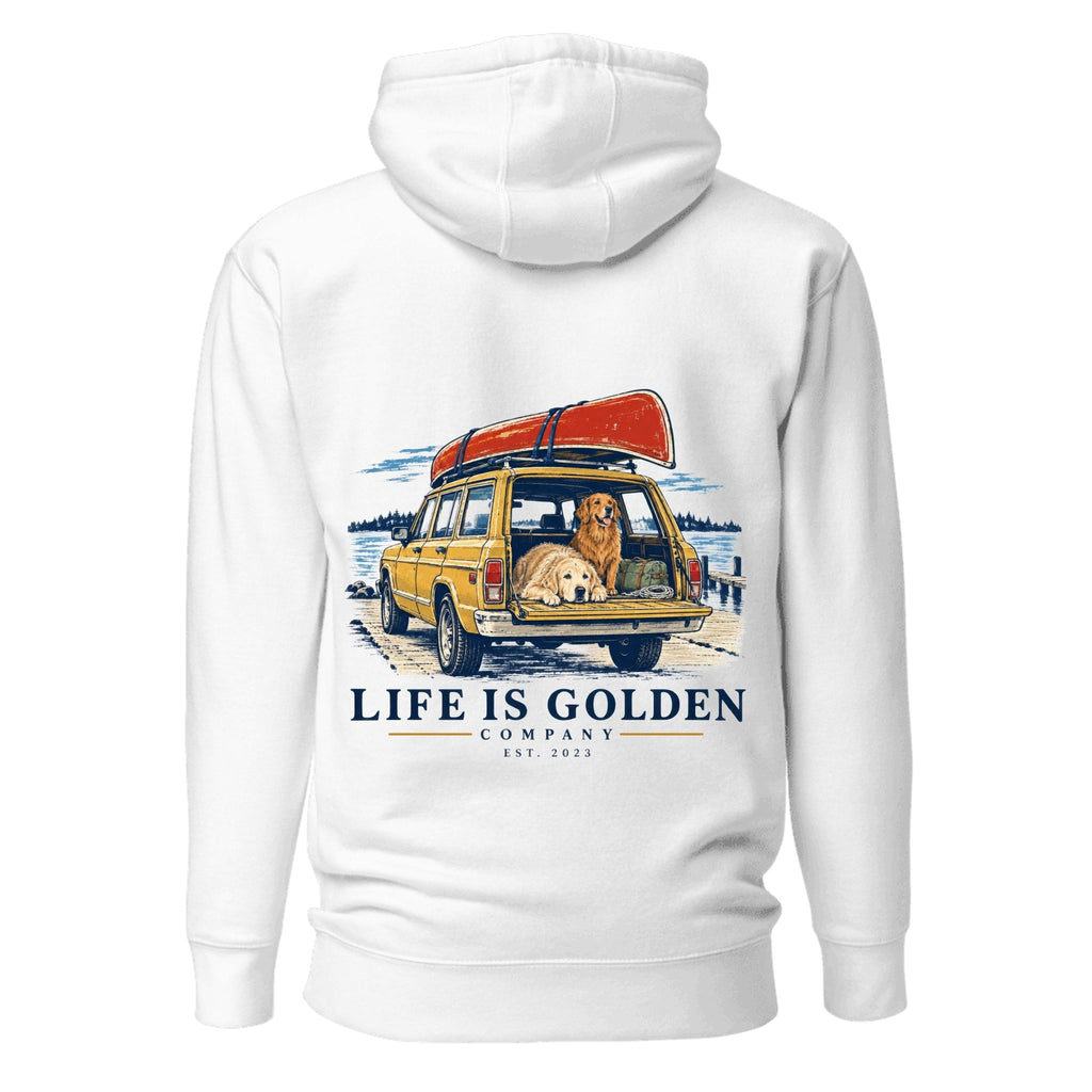 Wagon Weekend Hoodie — White