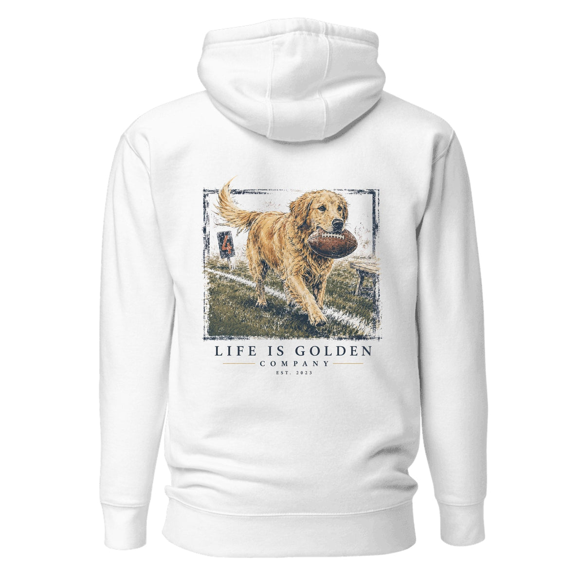The Fourth Down Hoodie — White