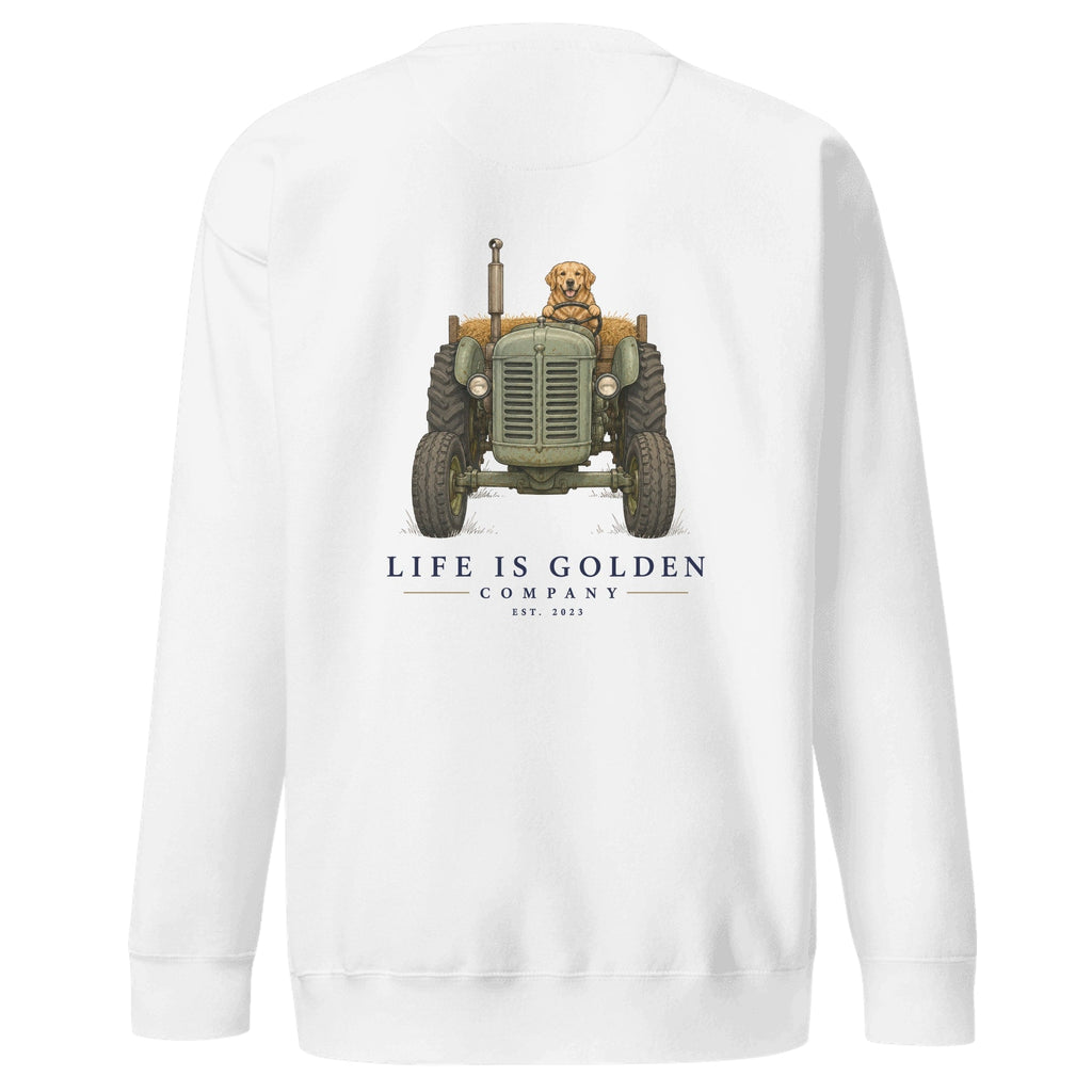 The Hay Haul Crewneck — White