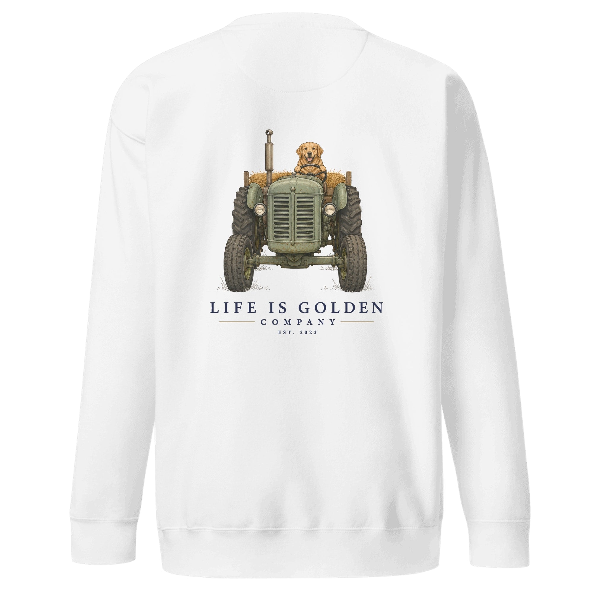 The Hay Haul Crewneck — White