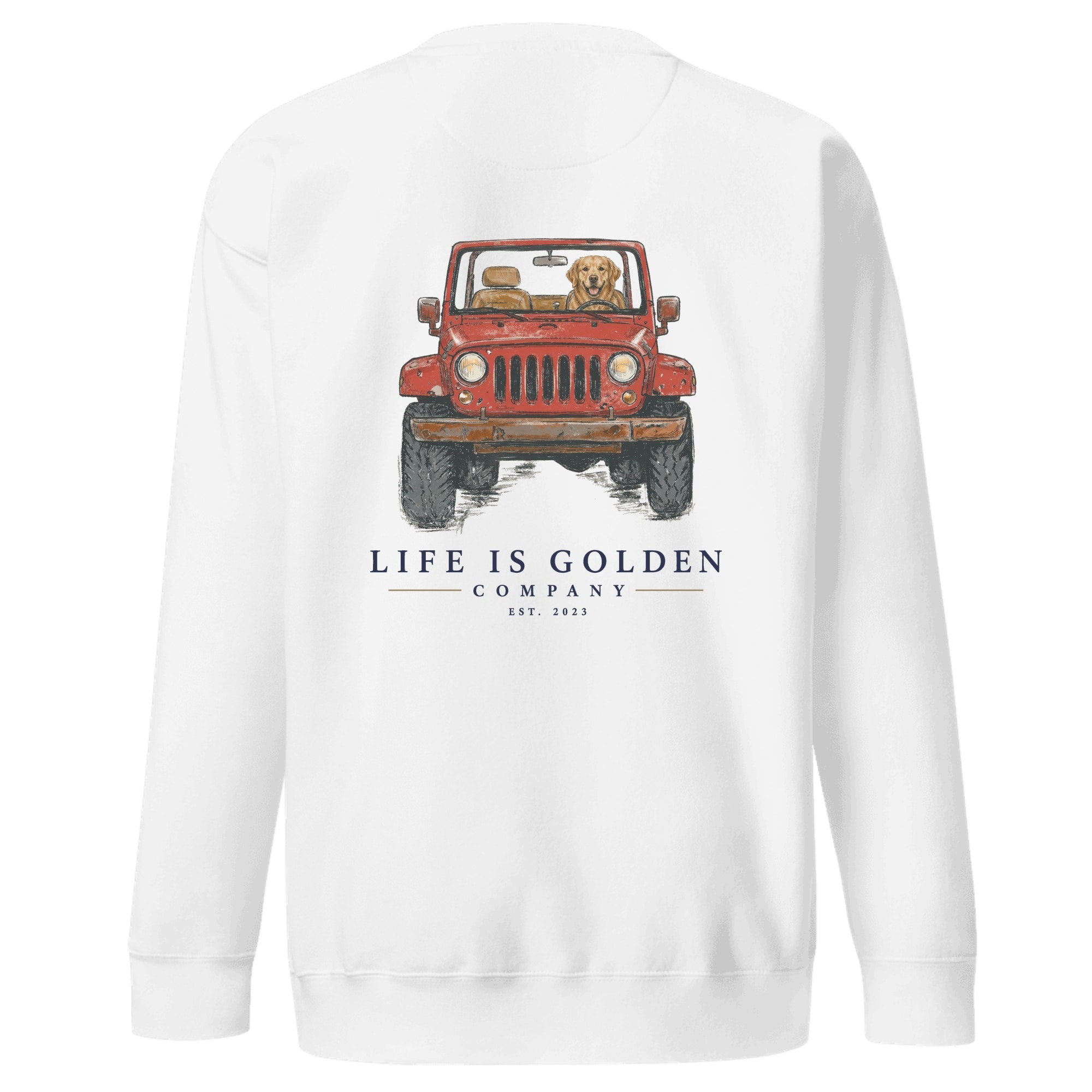 The Top-Down Run Crewneck — White