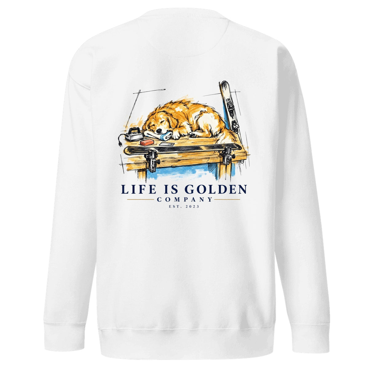Tuning Break Crewneck — White