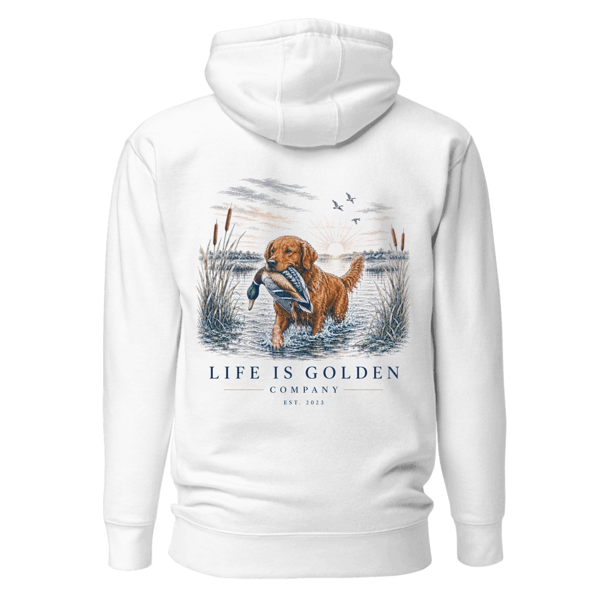 The Marsh Retrieve Hoodie — White