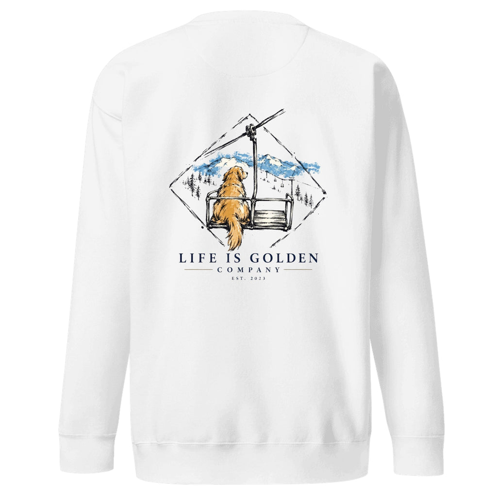 The Ride Up Crewneck — White