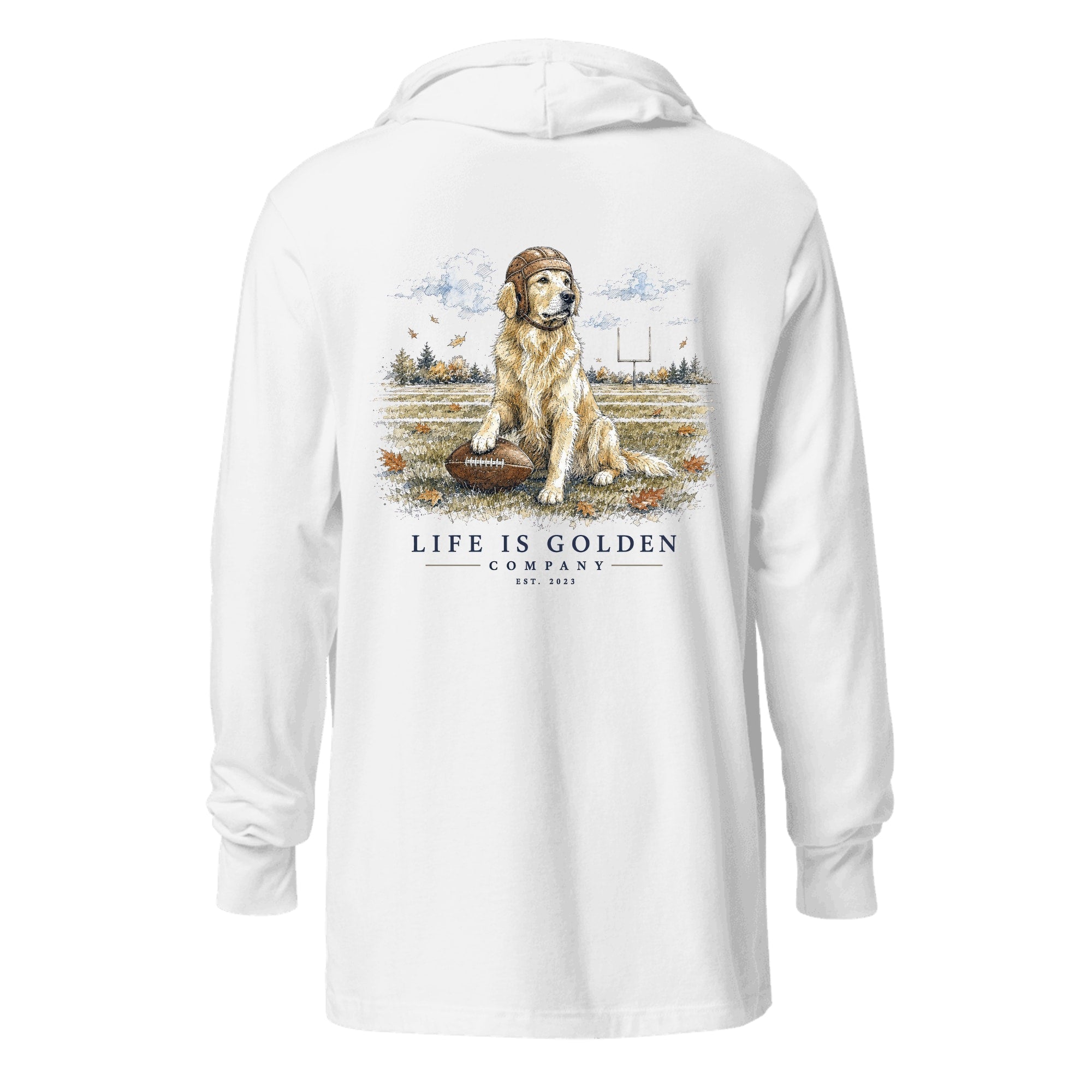The Friday Night Lights Hooded Long-Sleeve — White