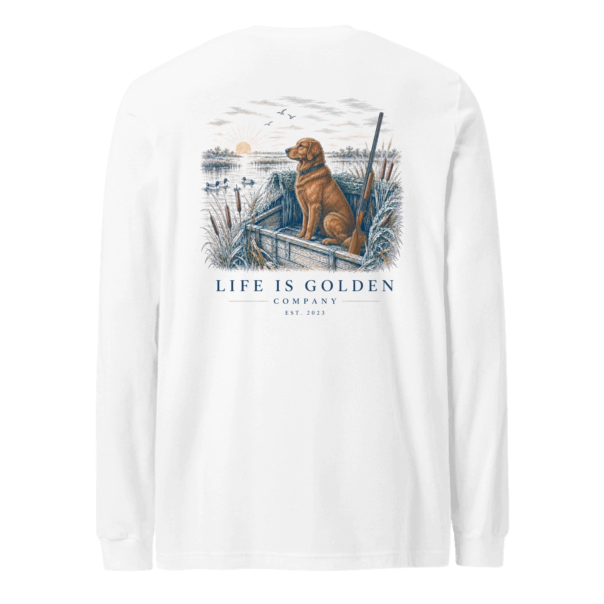 The Hunting Blind Long-Sleeve — White